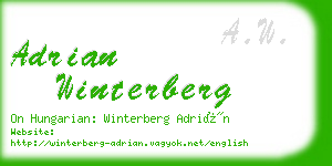 adrian winterberg business card